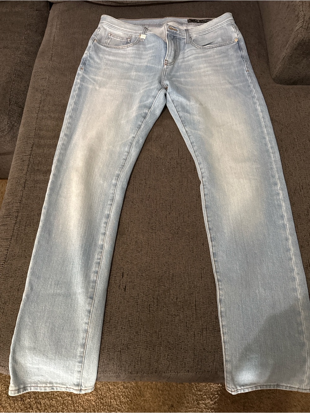 Armani Exchange Light Blue Straight Leg Jeans